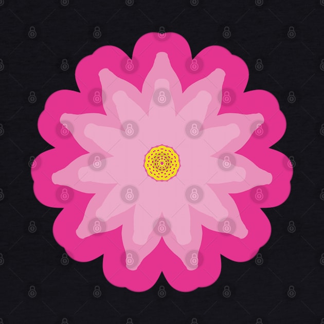 Pink Flower Design by TANSHAMAYA